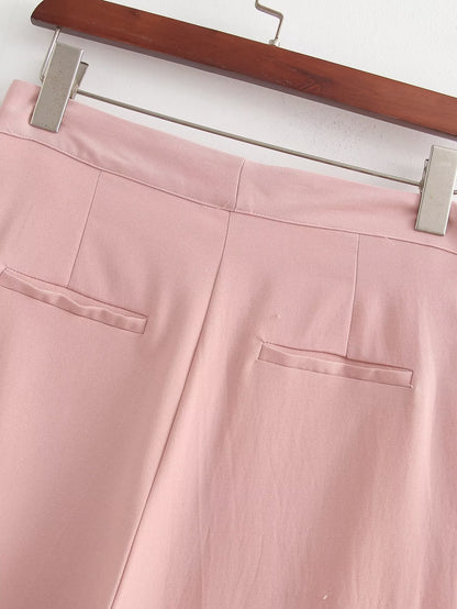 Women Solid Summer Fall Pants - Wanita Store