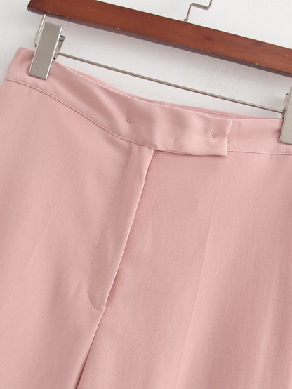 Women Solid Summer Fall Pants - Wanita Store