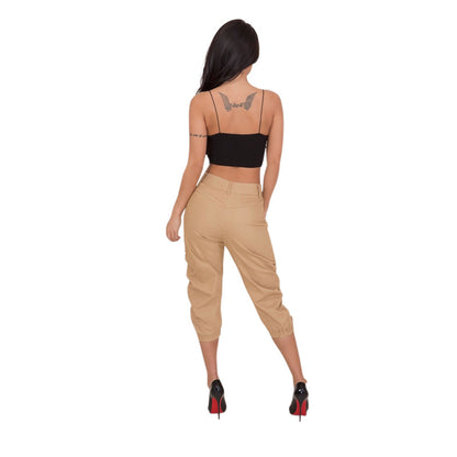 Women Clothing Casual Cropped Pants Workwear Harem Pants - Wanita Store