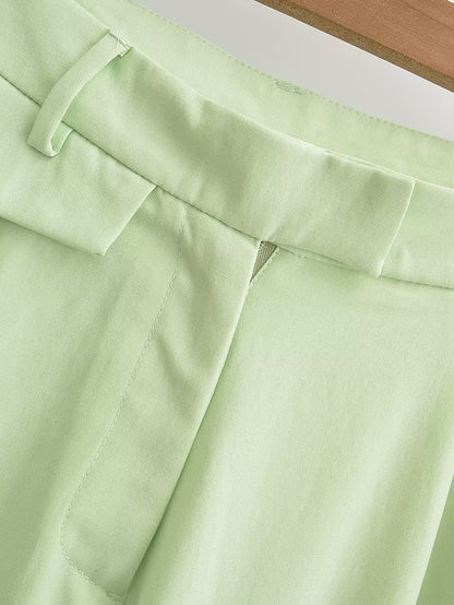 Women Clothing Elegance Sleeveless V neck Vest Jacket Casual Trousers - Wanita Store