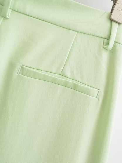 Women Clothing Elegance Sleeveless V neck Vest Jacket Casual Trousers - Wanita Store