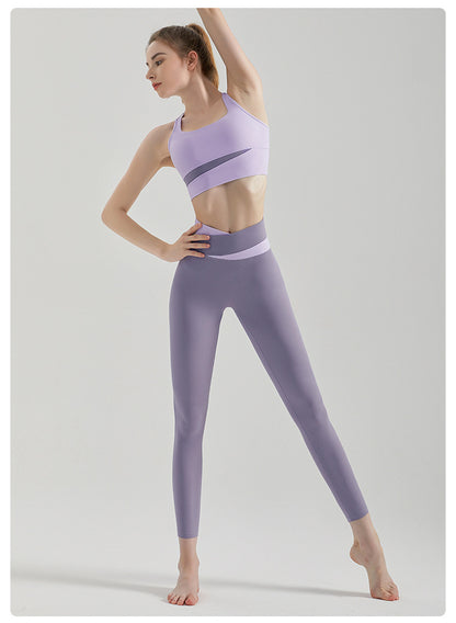 Yoga Clothes Women Summer Sports Underwear Vest High Strength Shockproof Push-up Bra Fitness Running Outfit - Wanita Store