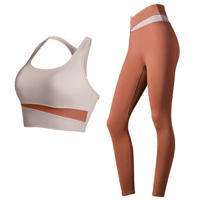 Yoga Clothes Women Summer Sports Underwear Vest High Strength Shockproof Push-up Bra Fitness Running Outfit - Wanita Store