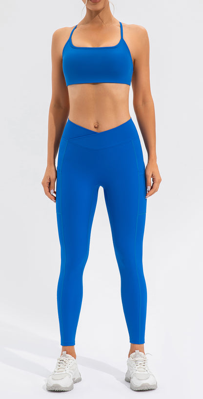 Vest Yoga Suit Nude Feel Beauty Back Quick Drying Fitness Suit Skinny Running Sports Women - Wanita Store