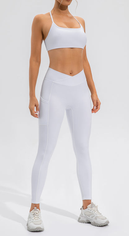 Vest Yoga Suit Nude Feel Beauty Back Quick Drying Fitness Suit Skinny Running Sports Women - Wanita Store