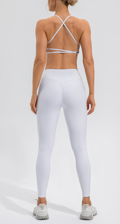 Vest Yoga Suit Nude Feel Beauty Back Quick Drying Fitness Suit Skinny Running Sports Women - Wanita Store