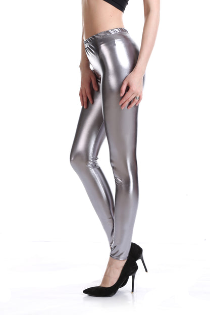 Sexy Nightclub Stage Wear Performance Wear Bright Leather Leggings Leggings Source Manufacturer - Wanita Store
