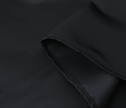 Women Solid Color Frill Strap Slim Fit Patchwork Casual Sling Dress - Wanita Store
