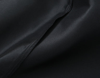 Women Solid Color Frill Strap Slim Fit Patchwork Casual Sling Dress - Wanita Store