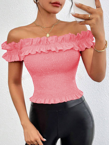 Summer Skinny Neck Top - Wanita Store