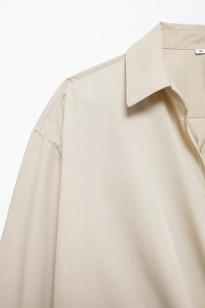 Summer Series Bowknot Decoration Poplin Shirt - Wanita Store