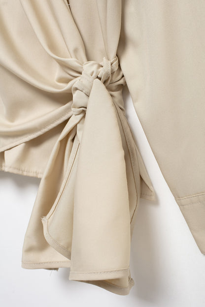 Summer Series Bowknot Decoration Poplin Shirt - Wanita Store