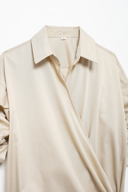 Summer Series Bowknot Decoration Poplin Shirt - Wanita Store