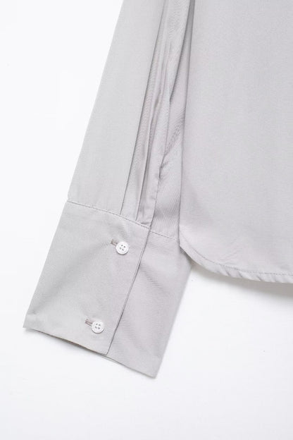 Autumn Artificial Jewelry Decoration Poplin Shirt Casual Shorts Women Suit - Wanita Store