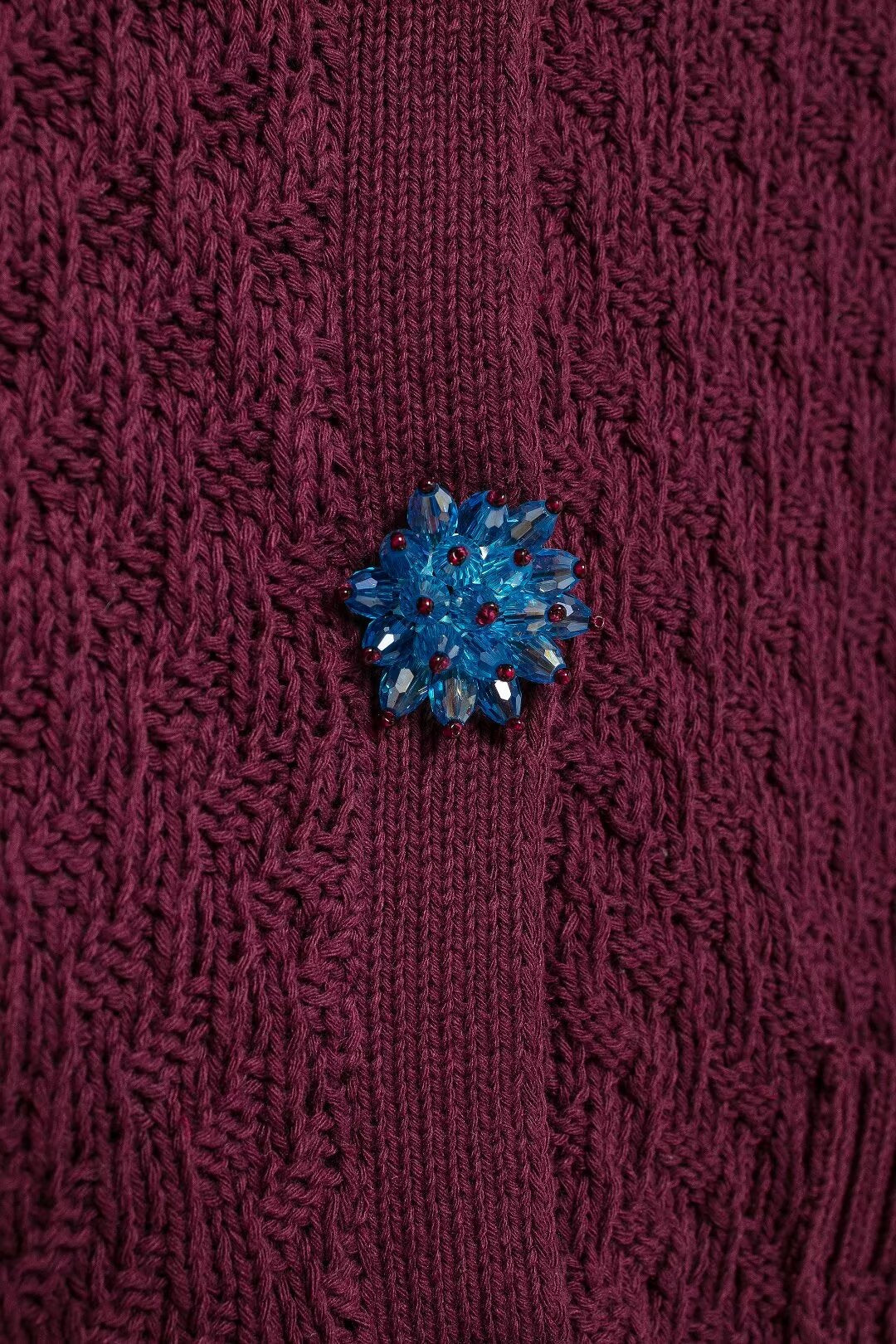Autumn Women Street Jewelry Button Decoration Knitted Coat - Wanita Store