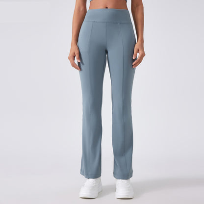 Yoga Pants Women High Waist Hip Lift No Embarrassment Line Tights Pocket Sports Fitness L Bell Bottom Pants - Wanita Store