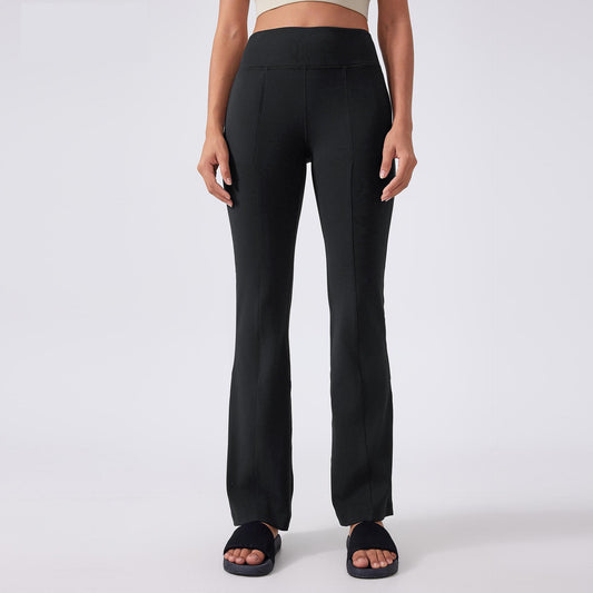 Yoga Pants Women High Waist Hip Lift No Embarrassment Line Tights Pocket Sports Fitness L Bell Bottom Pants