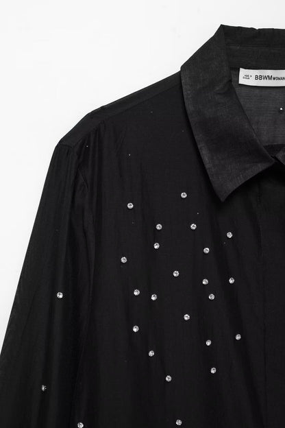 Fall Women Clothing Simple Jewelry Embroidery Shirt - Wanita Store