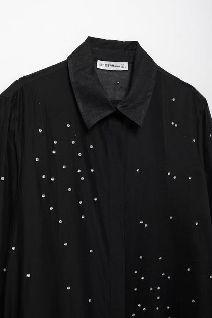 Fall Women Clothing Simple Jewelry Embroidery Shirt - Wanita Store