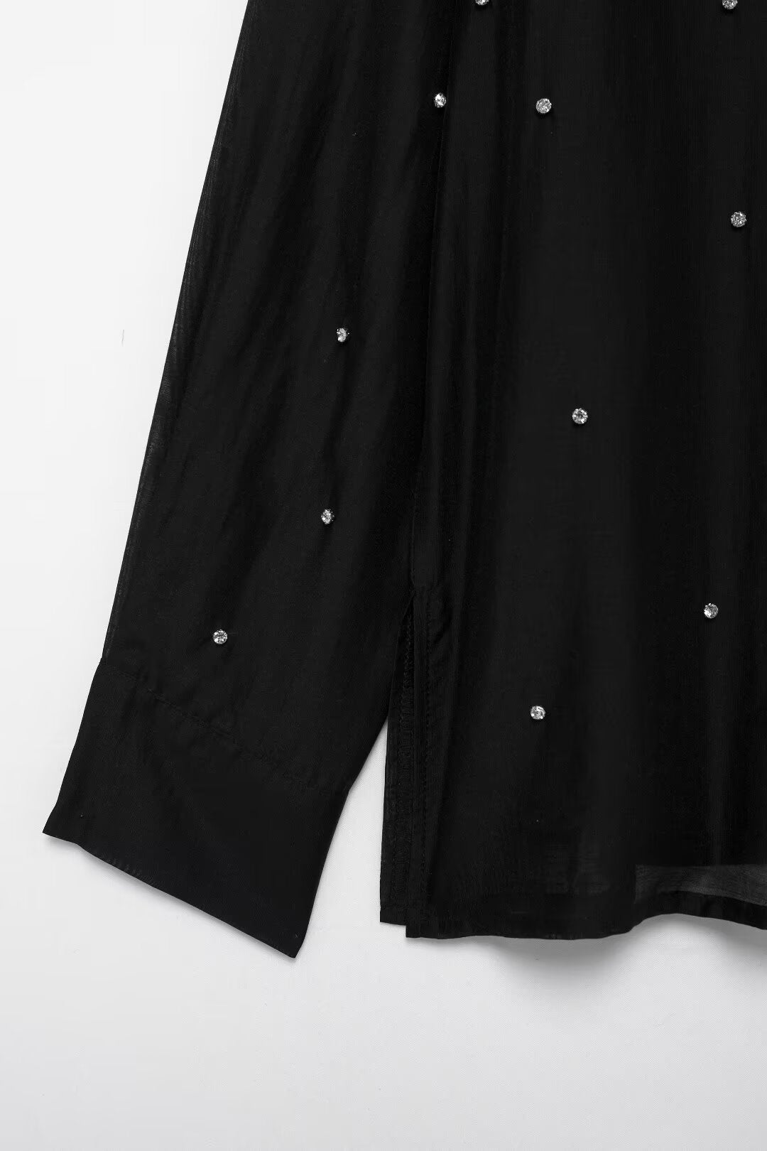 Fall Women Clothing Simple Jewelry Embroidery Shirt - Wanita Store