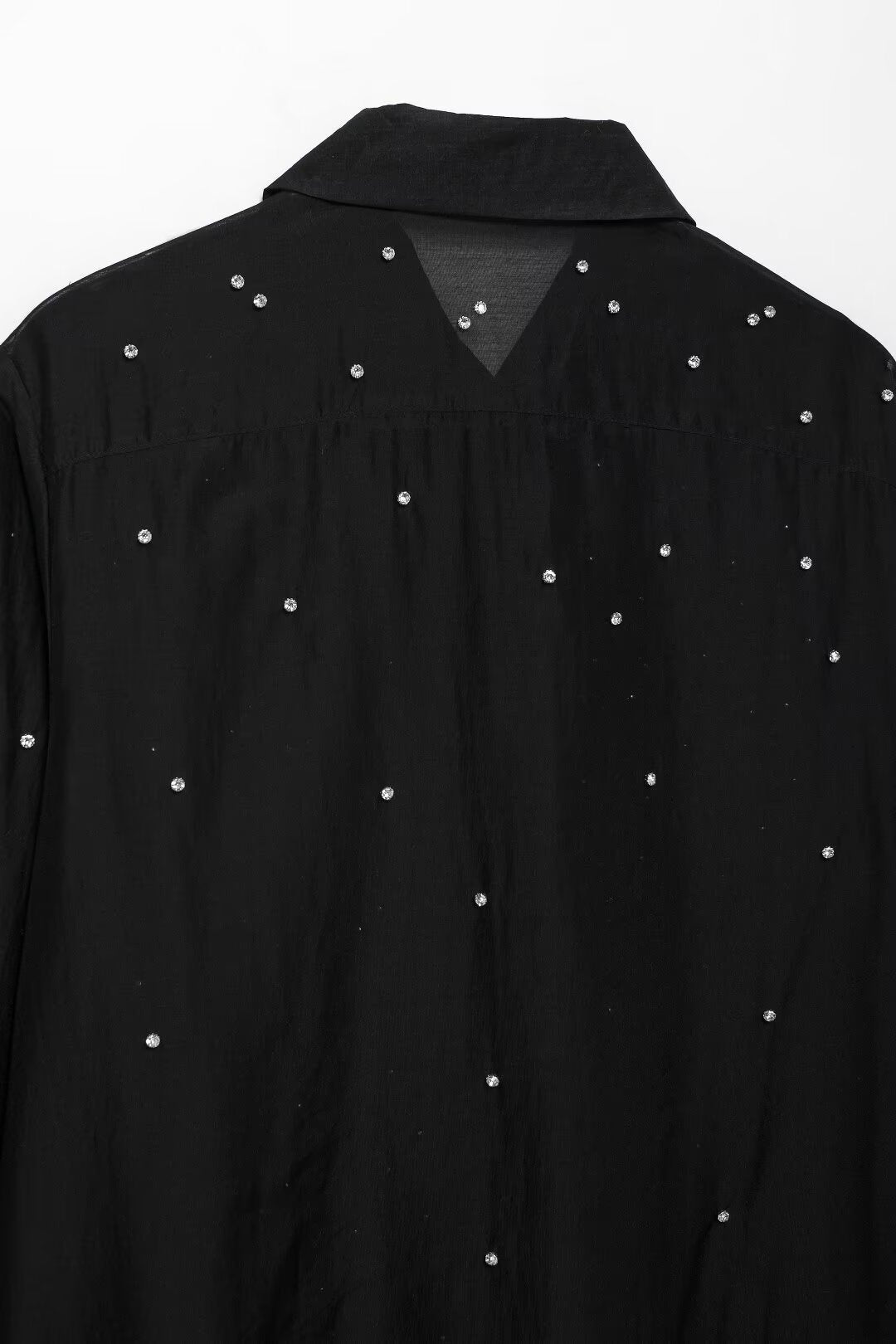 Fall Women Clothing Simple Jewelry Embroidery Shirt - Wanita Store