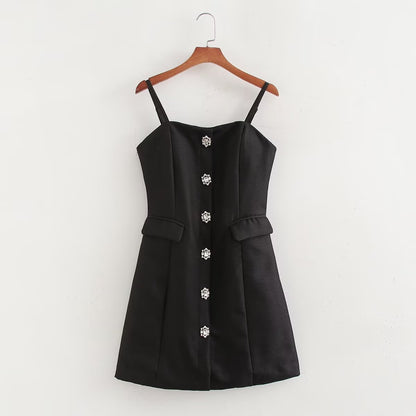 Women Clothing Fall Minimalist Jewelry Chanel Top Vest Skirt Two Piece Set - Wanita Store