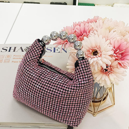 Delivery Full Diamond Handbag Women's Bag Summer Chain Diamond-Embedded Shoulder Crossbody Bag - Wanita Store