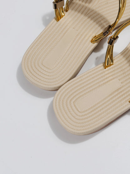 Women Sandals Open Toe Non Slip Sandals Outer Wear Mini Heart Shaped Flat Sandals Slides - Wanita Store