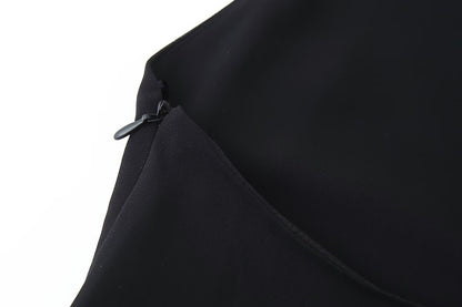 Summer Women Clothing Laminated Decoration Hanging Collar Maxi Dress Women - Wanita Store