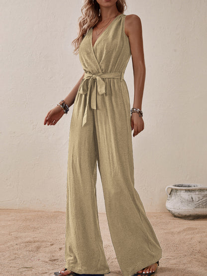 Sleeveless Jumpsuit Arrival High Waist with Straps Sleeveless Jumpsuit Casual - Wanita Store