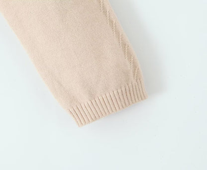Knitted Cardigan Vest Dress Sets Women Modified Chest Waistline One Piece Long Sleeve Knitted Dress - Wanita Store