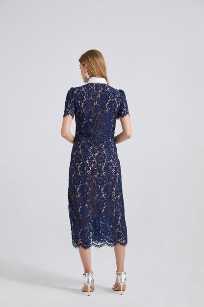 Women Lace Pocket Summer Sexy Dress - Wanita Store