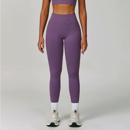 Sollinarry Peach Hip Seamless Yoga Pants V Skinny Slimming Running Sports Quick Drying Fitness Trousers - Wanita Store