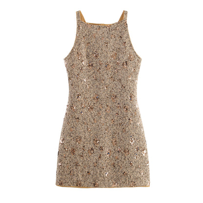 Women Clothing Beads Decoration Classic Dress - Wanita Store