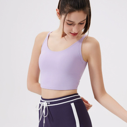 Cloud Sense Knot Beauty Back Yoga Underwear Women Shockproof Yoga Clothing Top Outer Wear Running Bra Workout Yoga Vest - Wanita Store