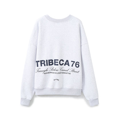Women Clothing Autumn Simple Character Embroidery Sweatshirts - Wanita Store