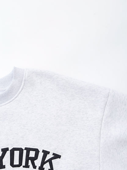 Women Clothing Autumn Simple Character Embroidery Sweatshirts - Wanita Store