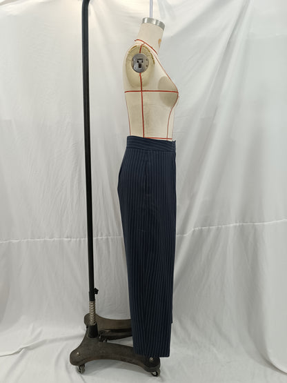 Early Autumn Women Clothing Office All Match Striped Wide Leg Pants - Wanita Store