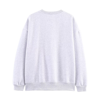 Women Clothing Autumn Loose Casual Vibrant Cartoon Print Sweatshirt - Wanita Store