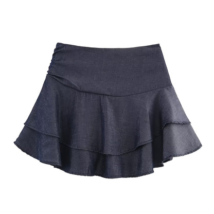 Women Clothing Western Laminated Decoration Culottes - Wanita Store