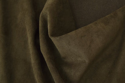 Early Autumn Women Clothing French Suede Leather Mid-Length Irregular Asymmetric Dress - Wanita Store