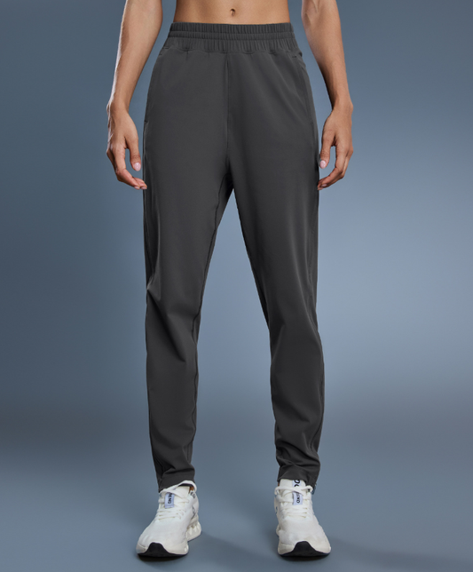 Casual Sports Pants Women Solid Color All Matching Thin Breathable Zipper Trousers Two Way Wear Workout Running Pants