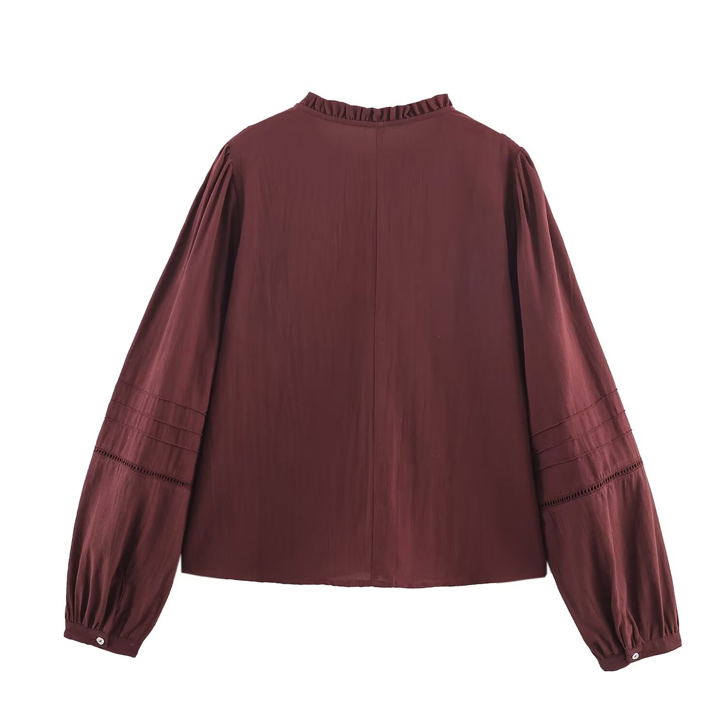 Ropa de mujer Camisa casual con bordado en el pecho