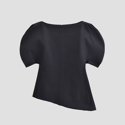 Women Clothing Puff Short Sleeve Women Top - Wanita Store
