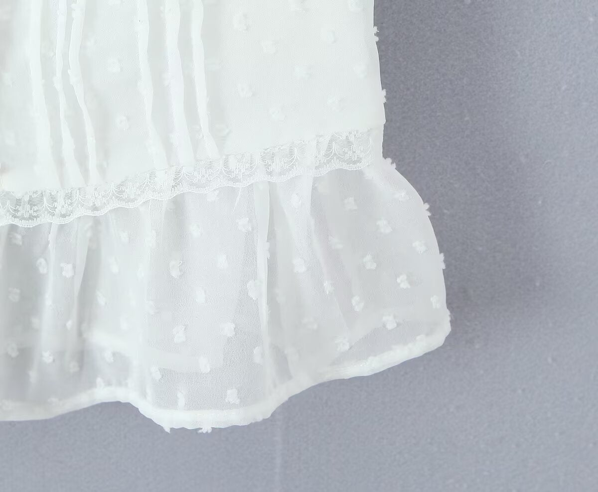 Atmosphere Lace Sleeveless Small Top Niche Lace up Waist Tight Sexy Short Sexy Shirt Vest - Wanita Store
