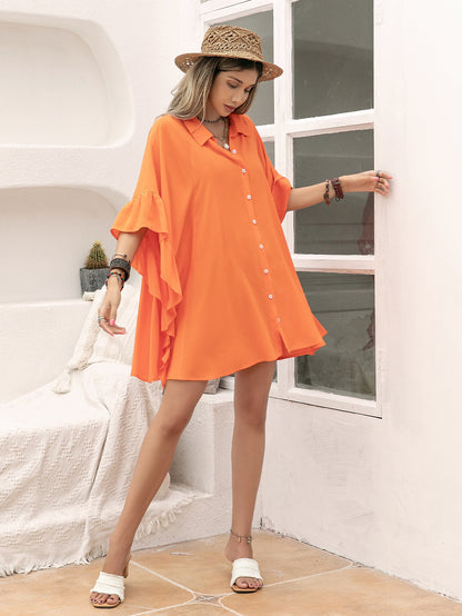 Women Casual Vacation Long-Sleeved Shirt - Wanita Store