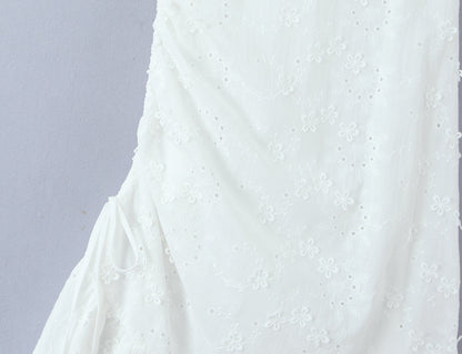 Women Clothing Exquisite Embroidered Floral Strap Dress