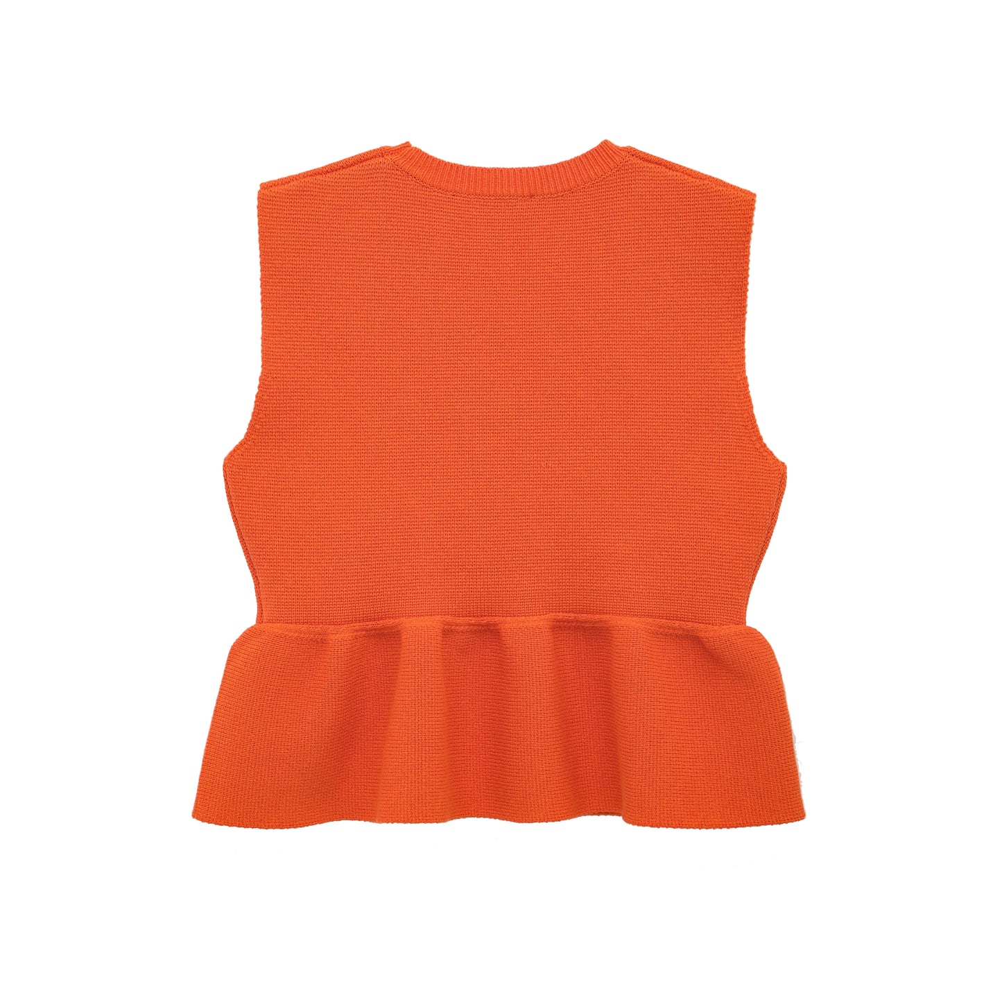 Haut court en maille avec ourlet court, design de vêtements de printemps pour femmes