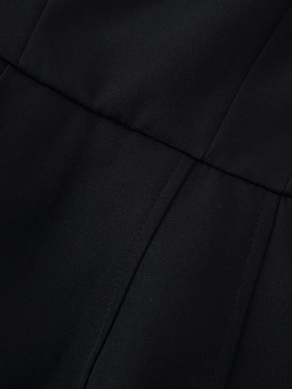 Haut caraco à col U sans manches pour femme, à la mode et assorti