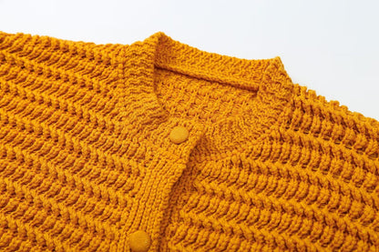 Cárdigan casual sencillo liso para mujer de primavera